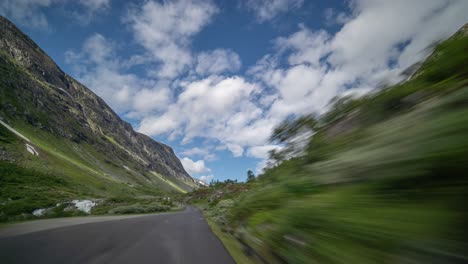 a drive on the old country roan 258 from stryn to grotli