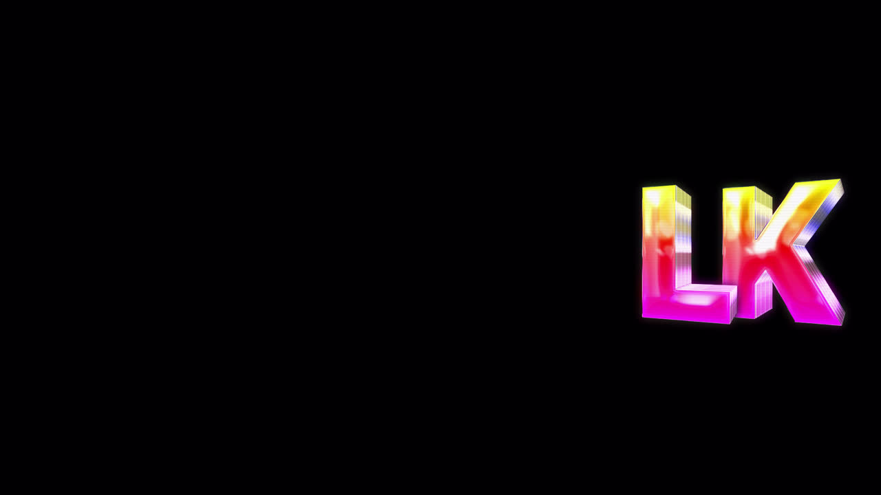 Animated 'Real Talk' Text with Colorful Neon Glitch Effect