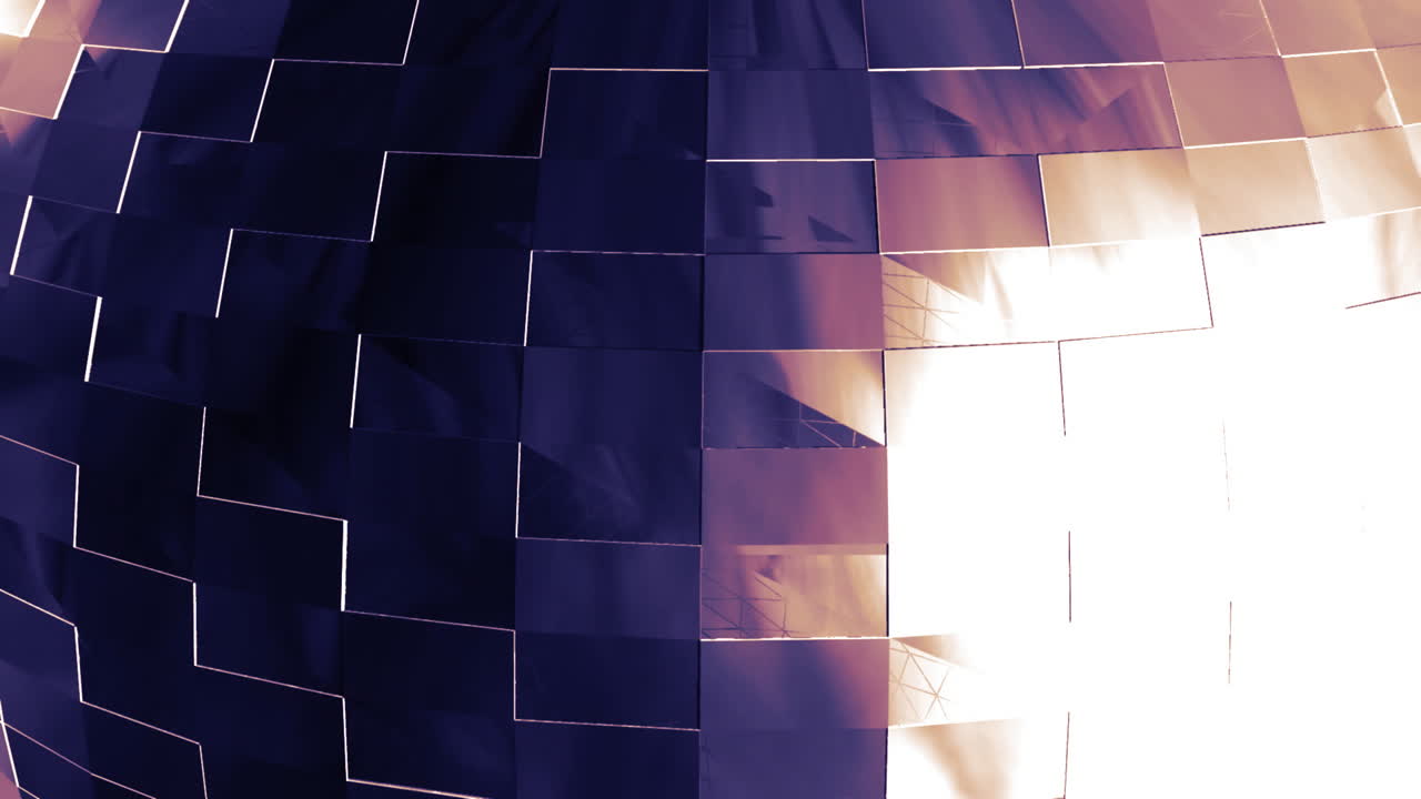 un primer plano animado en 3d de una pelota de discoteca