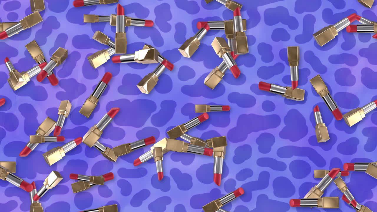 maquillaje de lápiz labial cosméticos teja de bucle remolino fondo fresco