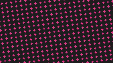 Geometric-cross-pattern-black-and-pink-dots-on-repeat