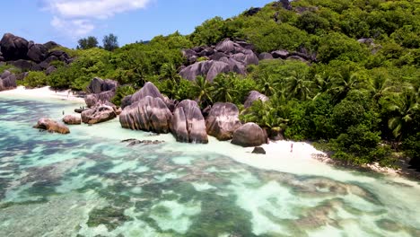 seychelles la digue rocks aerial drone43.mp4