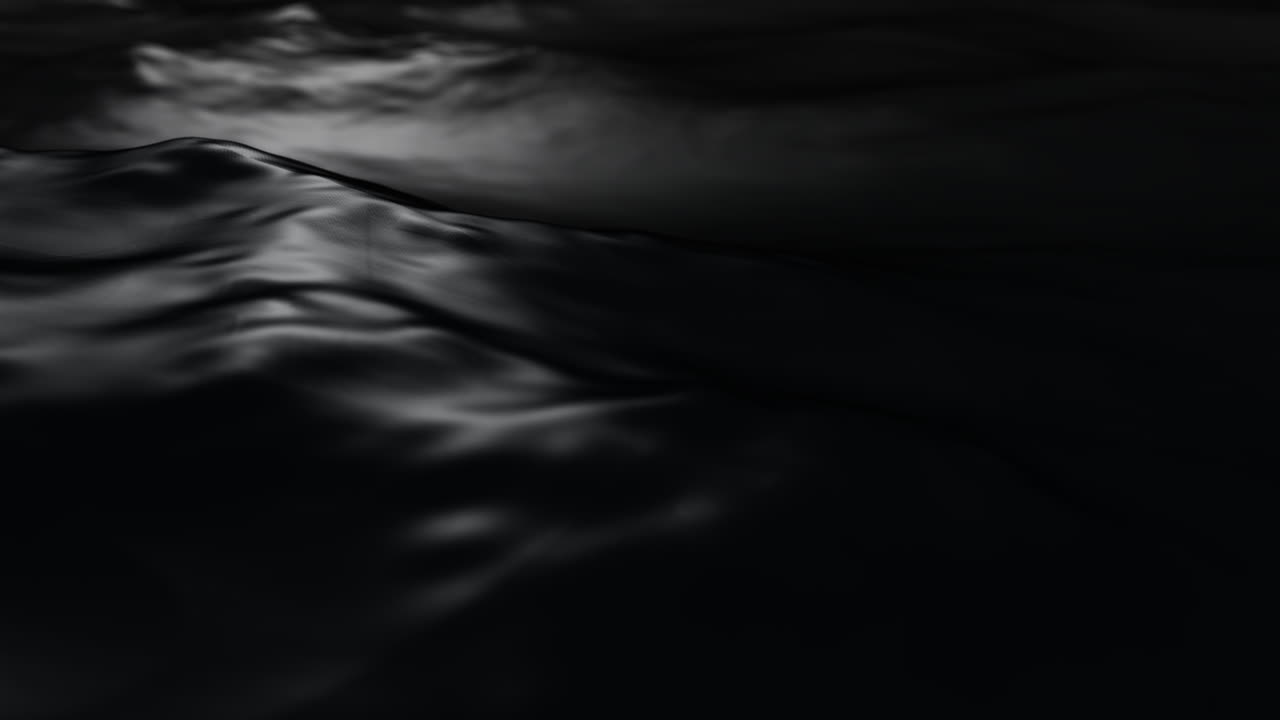 Luxury Black Liquid Texture Loop Smooth Wave Motion