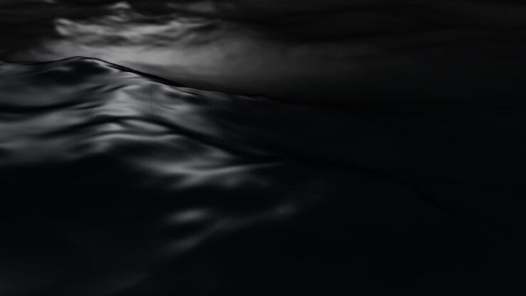 Luxury Black Liquid Texture Loop Smooth Wave Motion