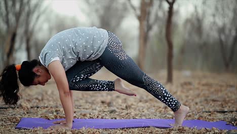 Junge-Frauen,-Die-Yoga,-Yoga-Und-Meditation-Machen,-Können-Die-Dna-Umkehren