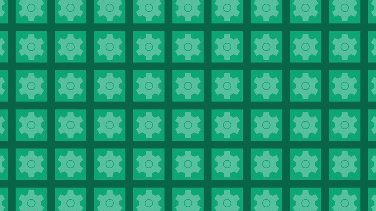 Green Gears Pattern