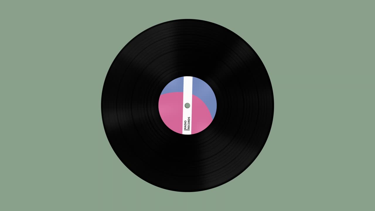 비닐 레코드 회전 루프 가능