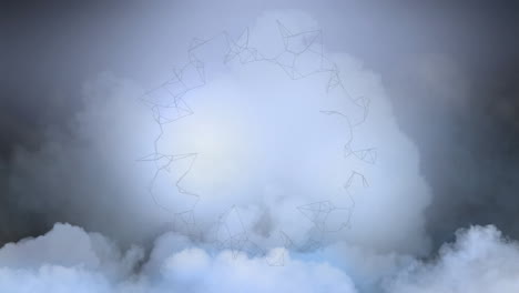 animación de nubes que se mueven en movimiento rápido en un bucle sin costuras