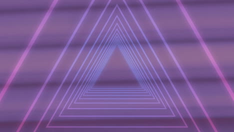animación de un túnel brillante de neón sobre un fondo púrpura