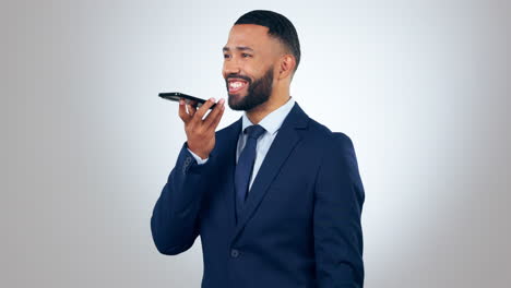 voice note, business and professional man