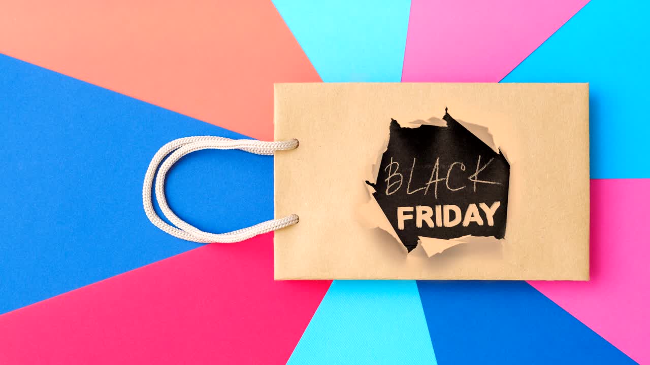 descuento del viernes negro venta final bolsa de compras