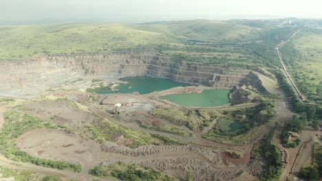 Aerial View of a Large Quarry