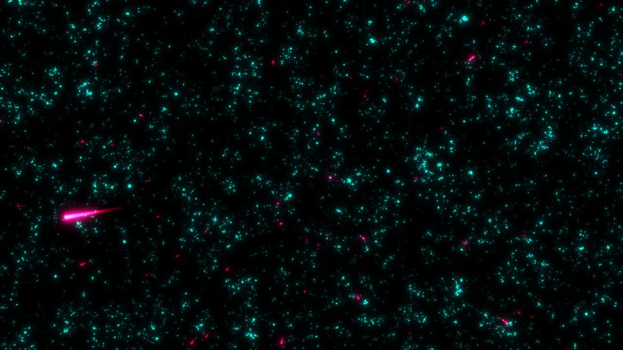 개념 28: 우주에서 추상적인 별의 필드