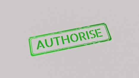 AUTHORIZE Stamp