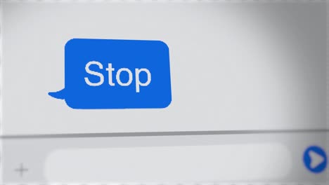 Stop---text-message-in-chat-on-computer-or-phone-screen---close-up