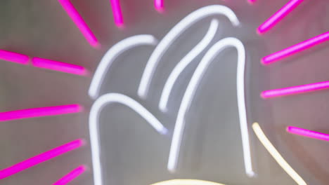 blurred neon lights