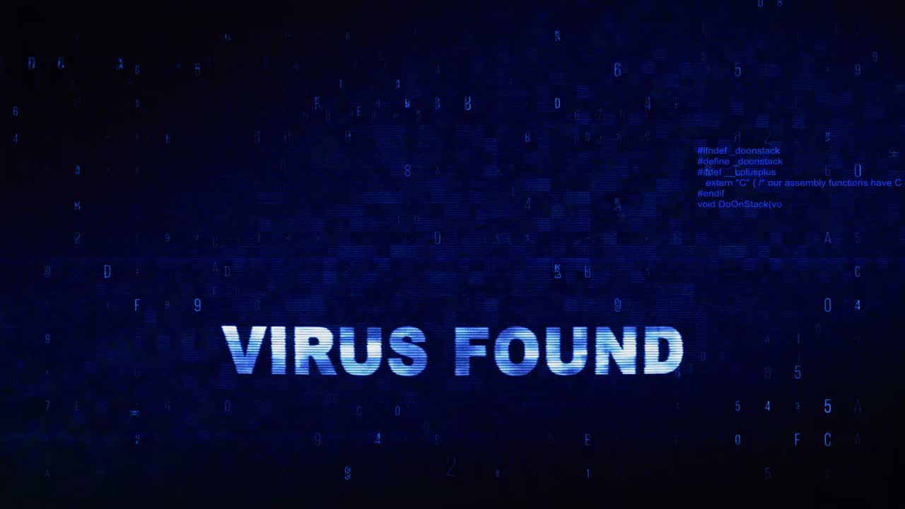 Virus Found Alert