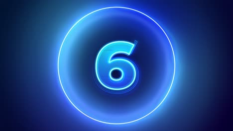 digital blue neon modern 10 seconds countdown timer clock top 4k clean 10 dynamic beautiful circle glitch transition color animation clean background design social media viral opener