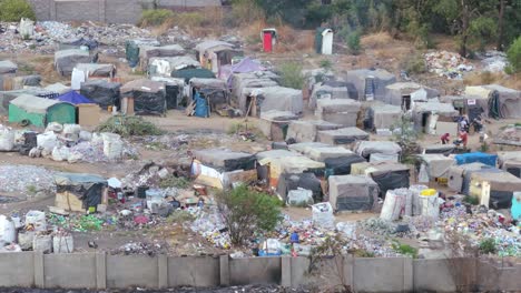 life in a shanty town: poverty and waste