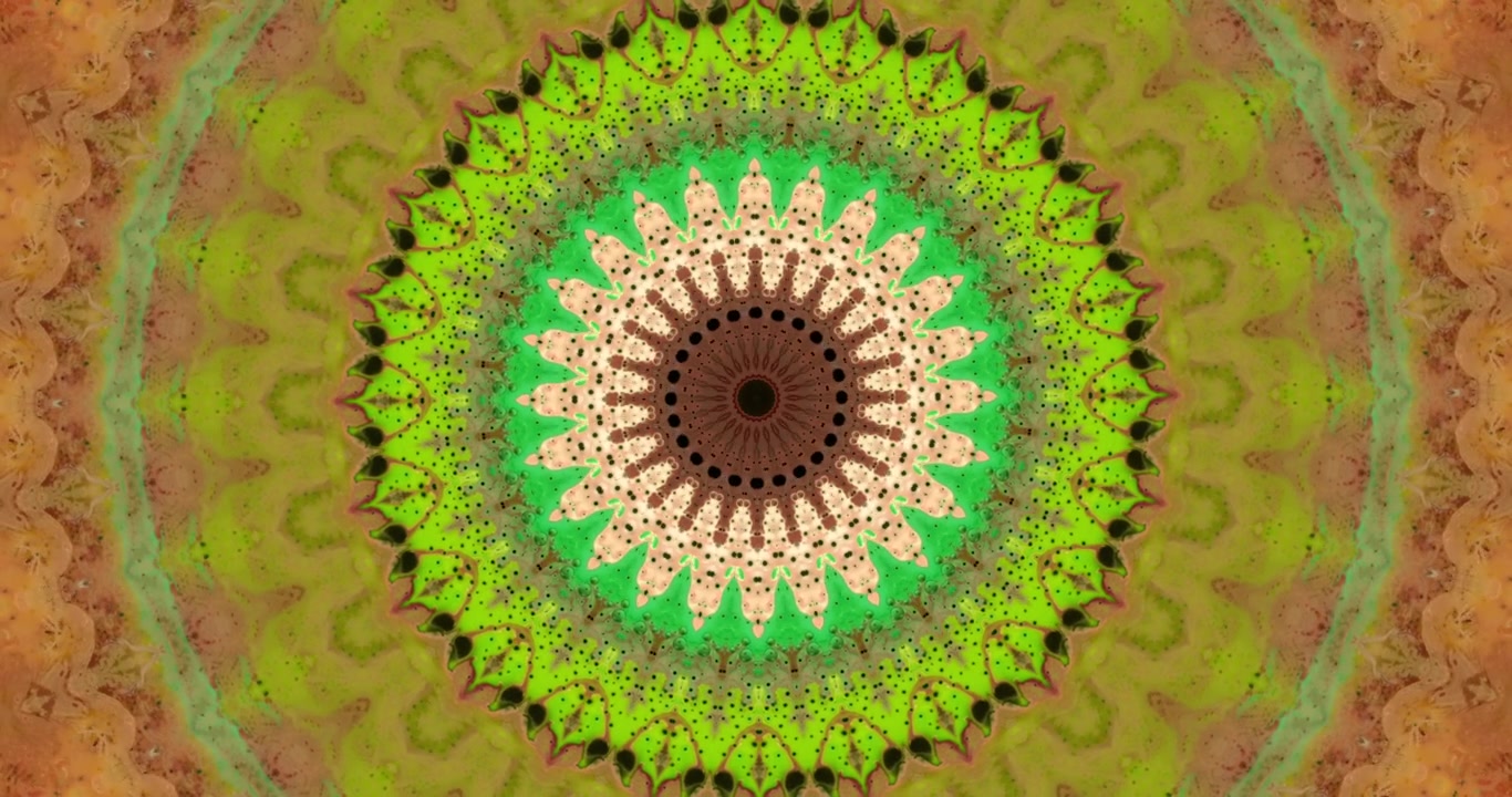 Räjähtävä värikäs kaleidoskooppi.