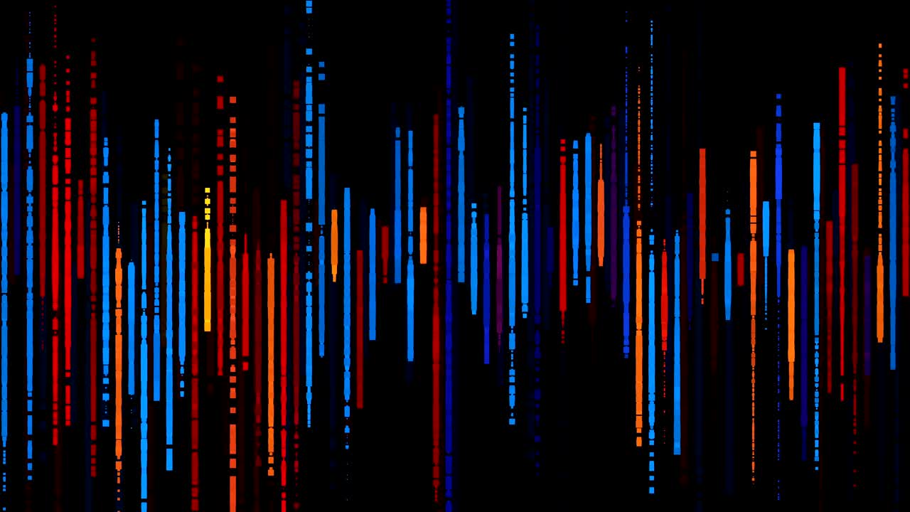 spettro colorato su nero