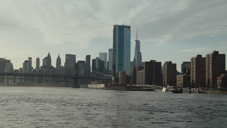new york city skyline view from the east river