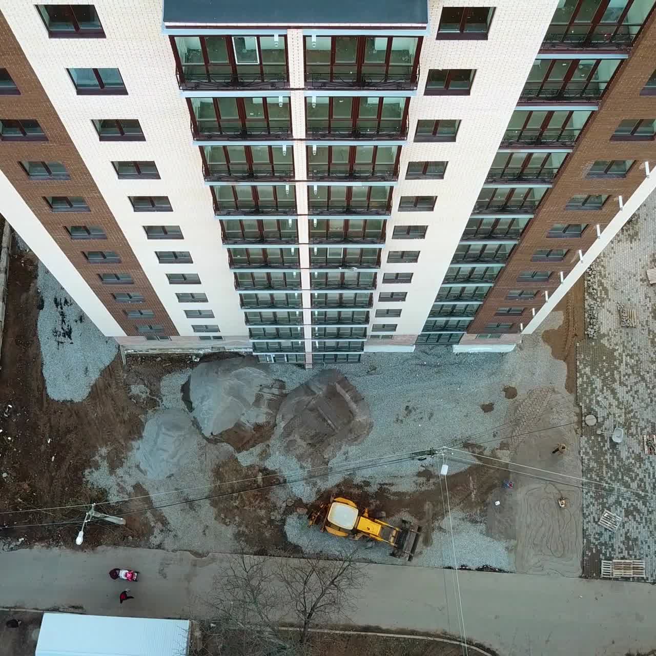 construcción de un edificio moderno