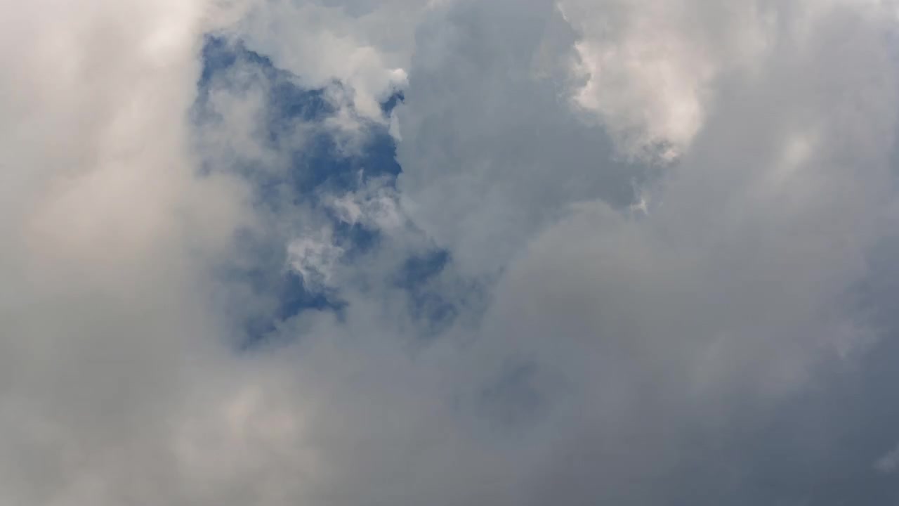 Fast motion timelapse of clouds drifting across the sky, weather, nature and climate view