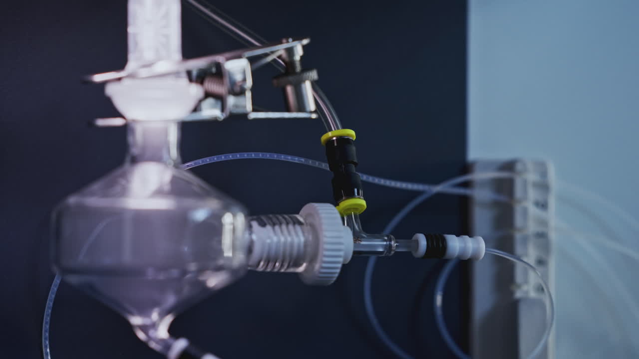 실험실에서 회전 증발기