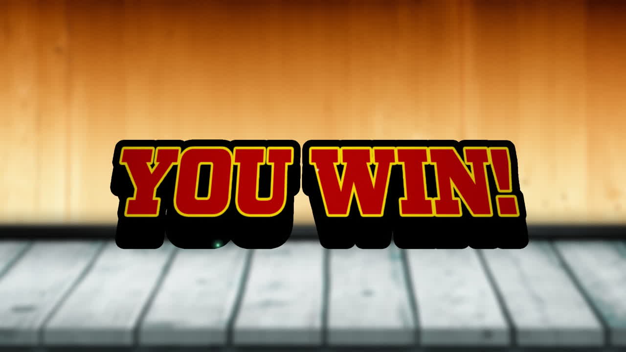 나무판 위에서 텍스트를 이기는 애니메이션