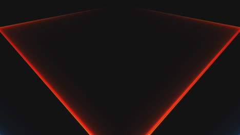 muchos triángulos de neón en el espacio, telón de fondo generado por computadora abstracta, renderizado en 3d