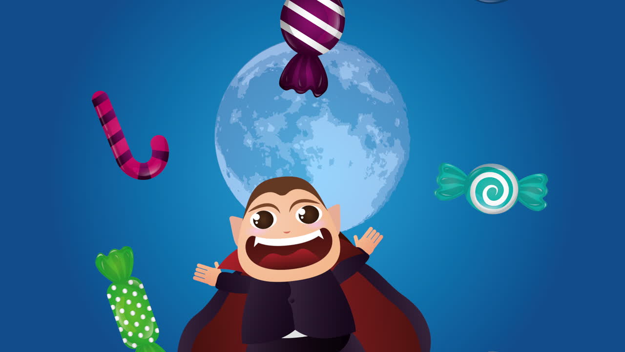 할로윈 드라라와 달한 사탕