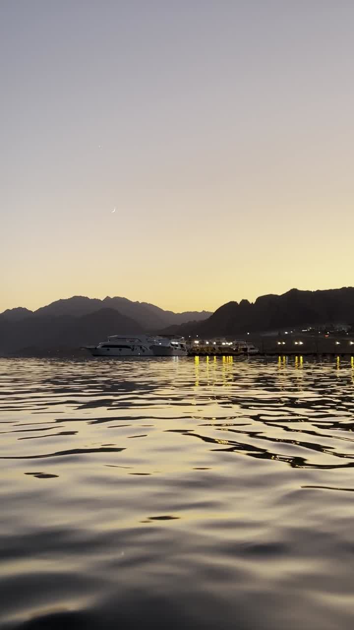 배 로 가득 찬 바다 의 풍경, 근접 촬영