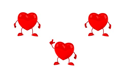 fun heart clips - 4k 3d animation