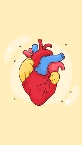 an animation of a hand drawn heart drawing illustration