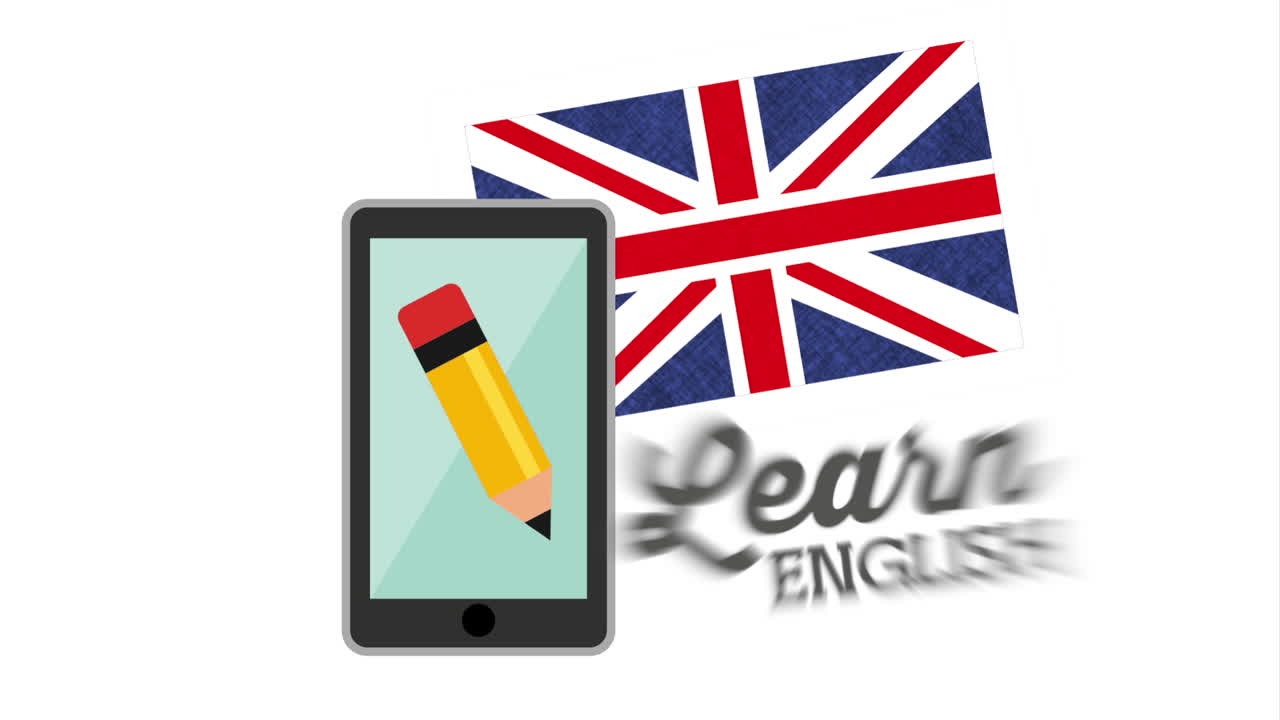 con teléfono inteligente aprender animación en inglés