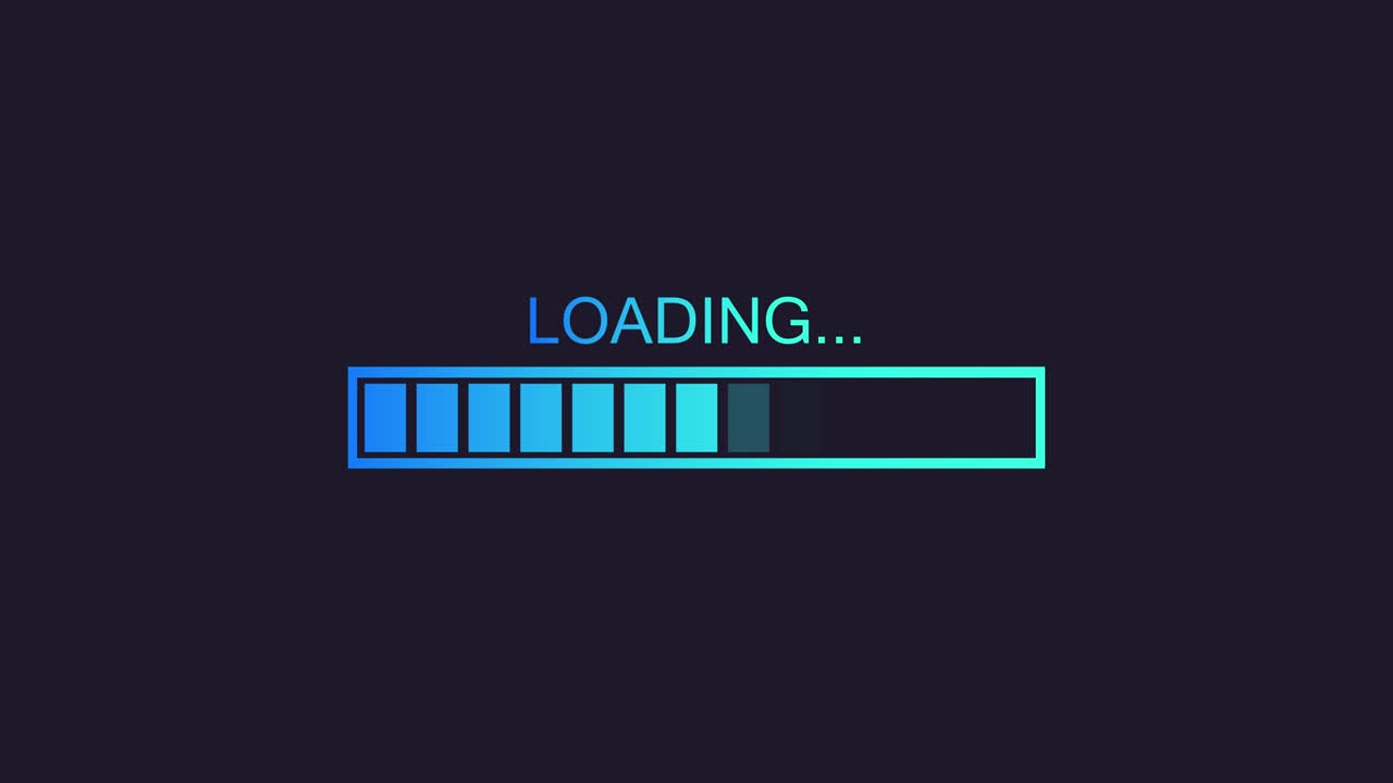 Progress loading bar set. Process indicator. Motion graphics.