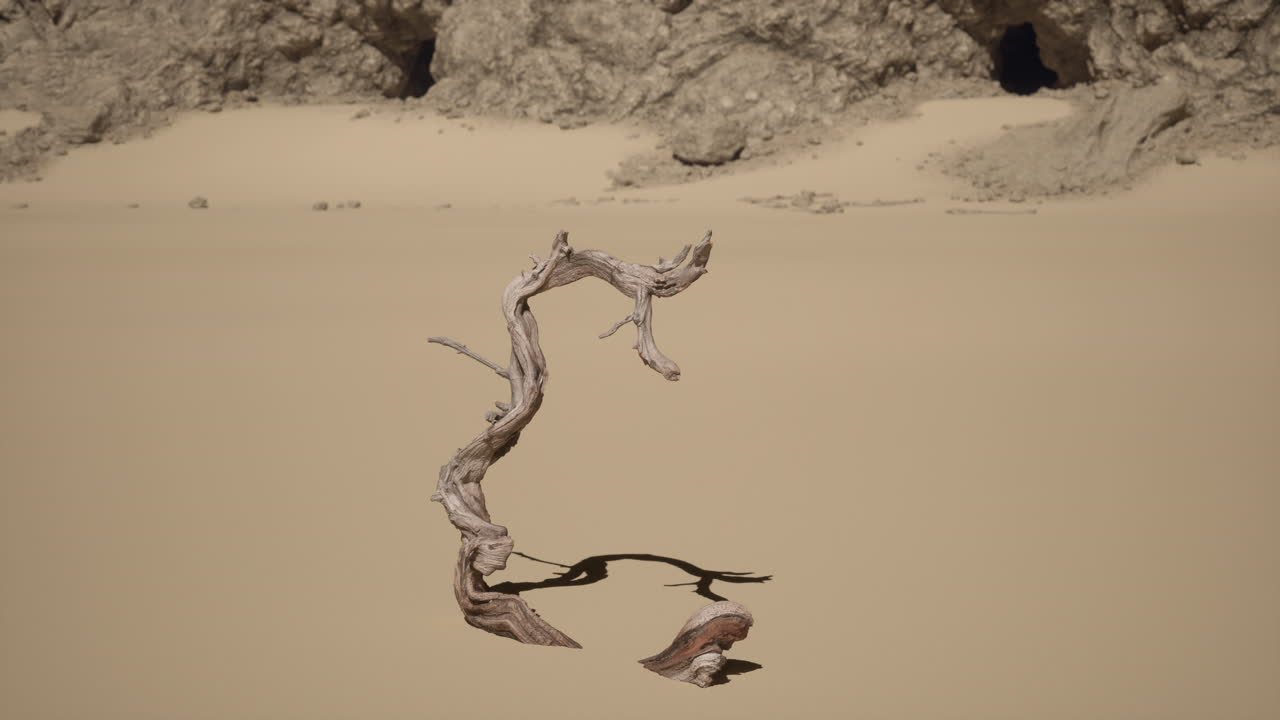 사막의 죽은 나무