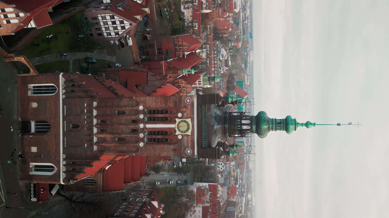 Aerial View of Gdansk Church