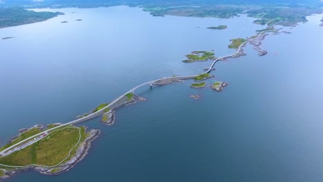 atlantic ocean road aerial footage norway