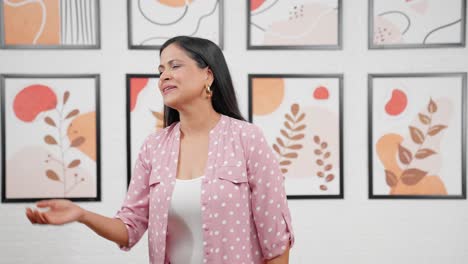 modern indian actress greeting fans