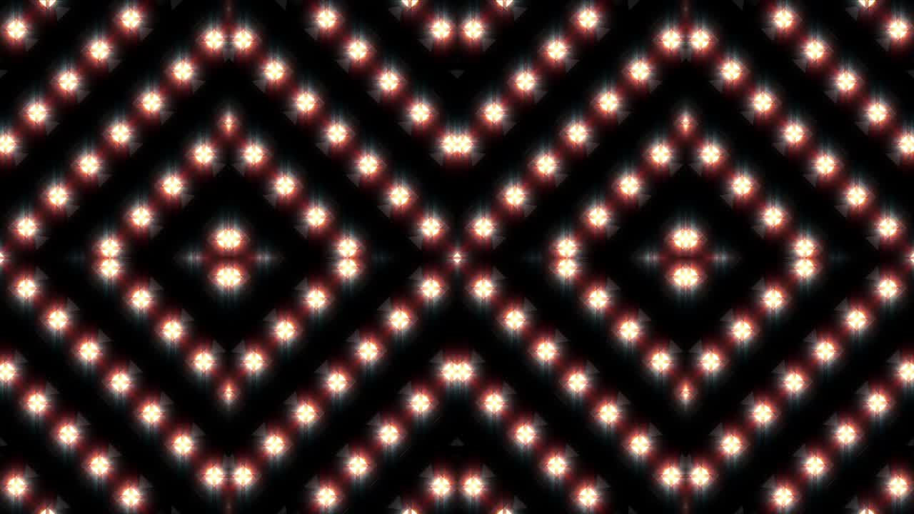 Abstract Glowing Pattern of Intertwined Lights