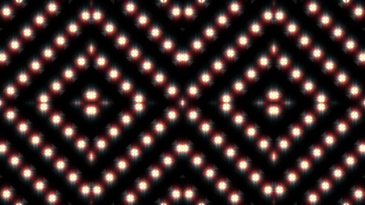 Abstract Glowing Pattern of Intertwined Lights