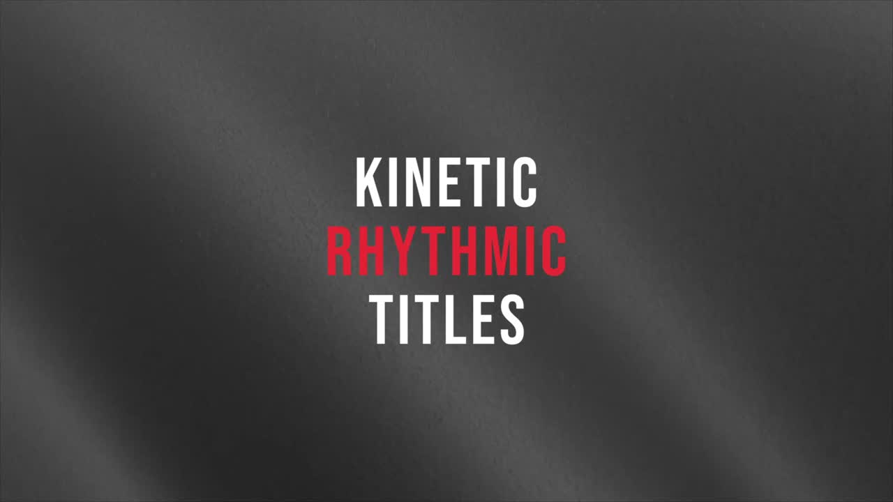 Titoli cinetici 01 Titoli cinetici Adobe After Effects 2023 Risoluzione 3840×2160