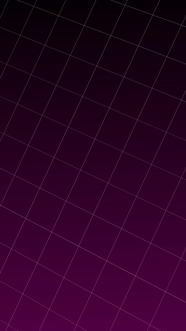 Retro Futuristic Moving Grid Pattern on Purple Gradient Background