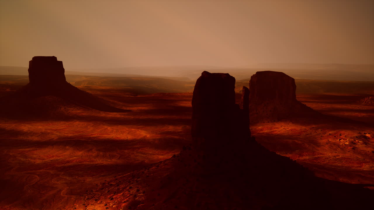 Monument Valley Landscape at Sunset