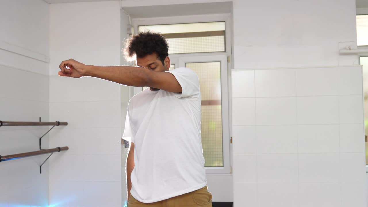 Man Dancing in Studio