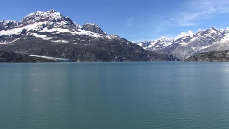 reid inlet,reid glacier, glacier bay national park and preserve, alaska in a sunny day