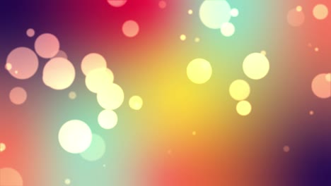 video de bucle de fondo de bokeh de partículas abstractas. fondo de gradiente colorido, resolución de 4k.