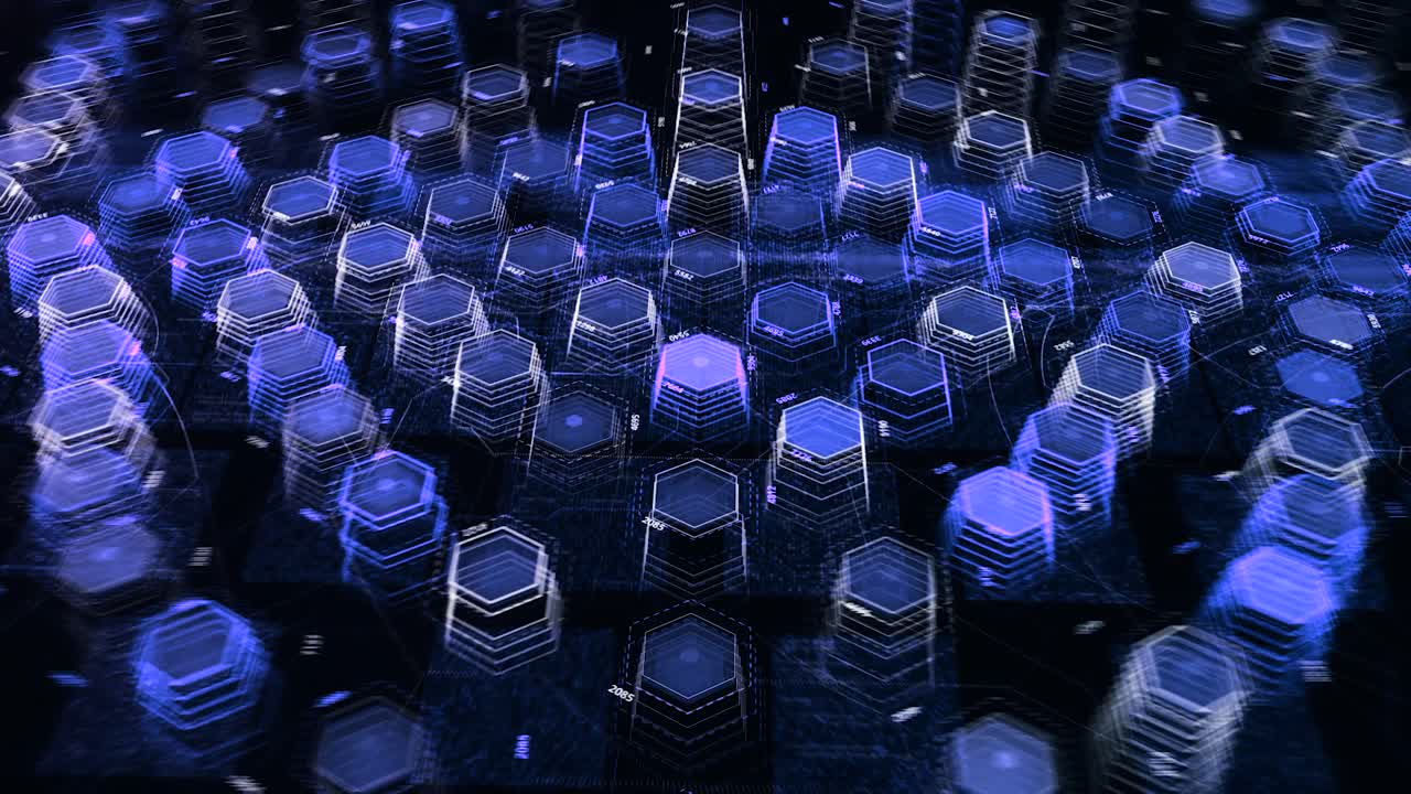 Abstract Data Visualization with Hexagonal Patterns